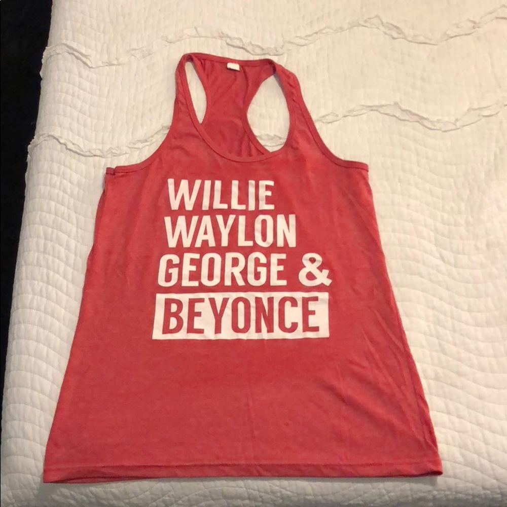 Red tank top - preshrunk - size XL - runs small